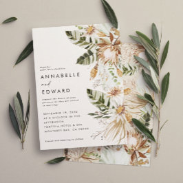 Naturlig bohemisk botanisk modern elegant bladverk