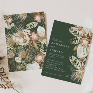 Naturlig bohemisk botanisk modern elegant grönt