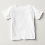 Naturlig bomull med tvåvit färg t shirt<br><div class="desc">Plain White Natural Cotton Baby T-Shirt</div>