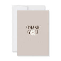 Naturlig Daisy Boho - tackkort