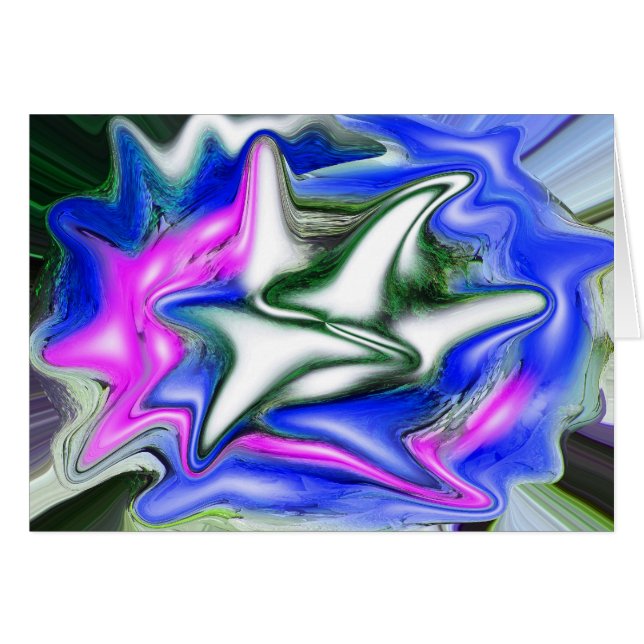 Naturlig diamantis och snö hälsningskort (Framsidan Horizontal)