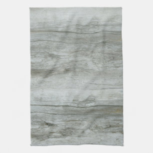 Naturlig Driftwoodbakgrund Kökshandduk