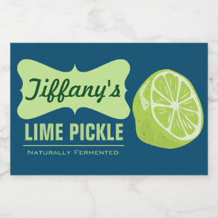 Naturlig ekologisk   Limpipa   Homemade Pickle Mat Etiketter