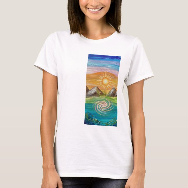 Naturlig energivirvel  t shirt (Framsida)