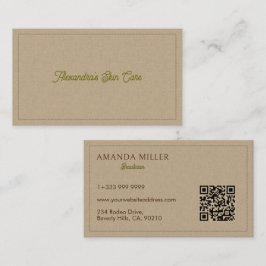 Naturlig Färg Classic Line Struktur Visitkort