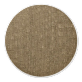 Naturlig färg linen brun struktur, modern rustik knopp