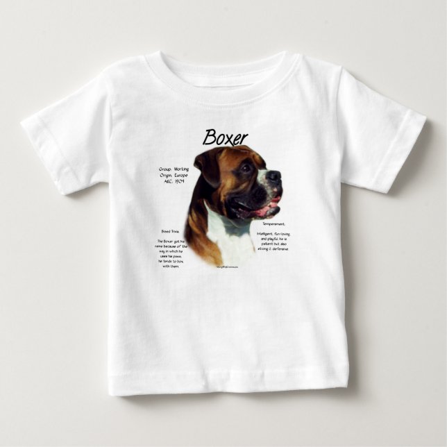 Naturlig Färgad Boxer Möte rasen Tee Shirt (Framsida)