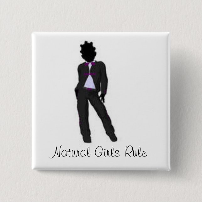 Naturlig flicka knapp (Framsida)