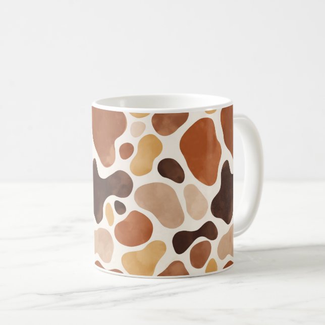 Naturlig flödeskaffekopp – Varm neutral estetik Kaffemugg (Framsida höger)