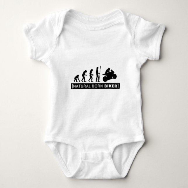 Naturlig född biker tee (Framsida)