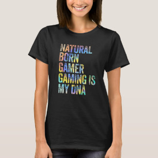 Naturlig Född Spelare Spelande Är Mitt Dna Vintag T Shirt