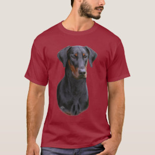 Naturlig gå i ax svart uncropped Dobermanpinscher T-shirt
