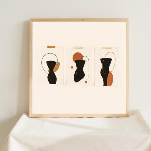 Naturlig Geometri – Feministisk Minimalistisk Kons Poster