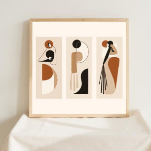 Naturlig Geometri – Feministisk Minimalistisk Kons Poster
