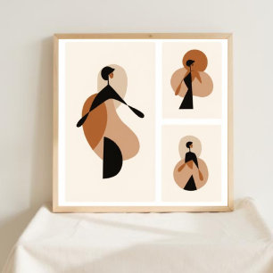 Naturlig Geometri – Feministisk Minimalistisk Kons Poster