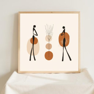 Naturlig Geometri – Feministisk Minimalistisk Kons Poster