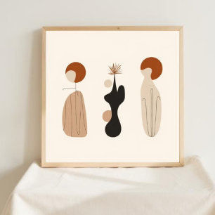 Naturlig Geometri – Feministisk Minimalistisk Kons Poster