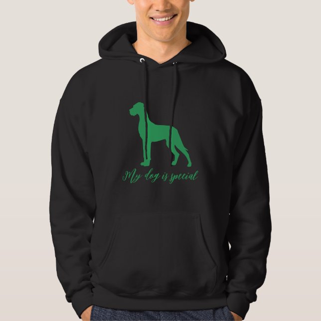 Naturlig Grand Danois Hoodie (Framsida)