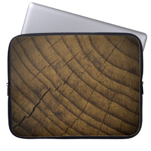Naturlig Gräs-träbakgrund. Råvara. Organ Laptop Fodral
