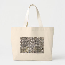 Naturlig Grått Stone Mosaic, blomma av liv Jumbo Tygkasse