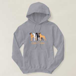 Naturlig Great Dane Hoodie