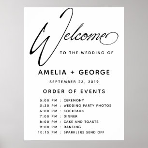 Naturlig handskrift för typografi-skript poster