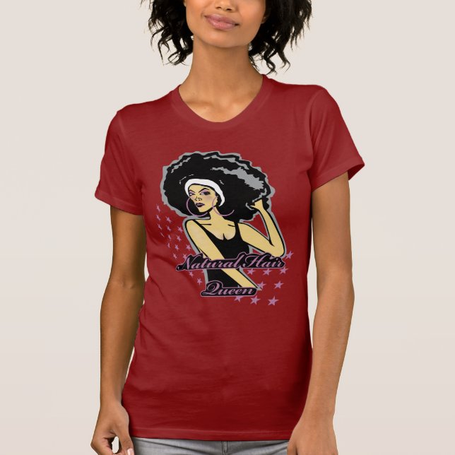 Naturlig hårdrottning t shirt (Framsida)