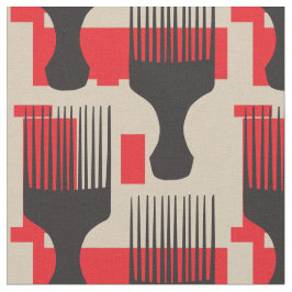 Naturlig hårskönhet för afro- hårkam tyg