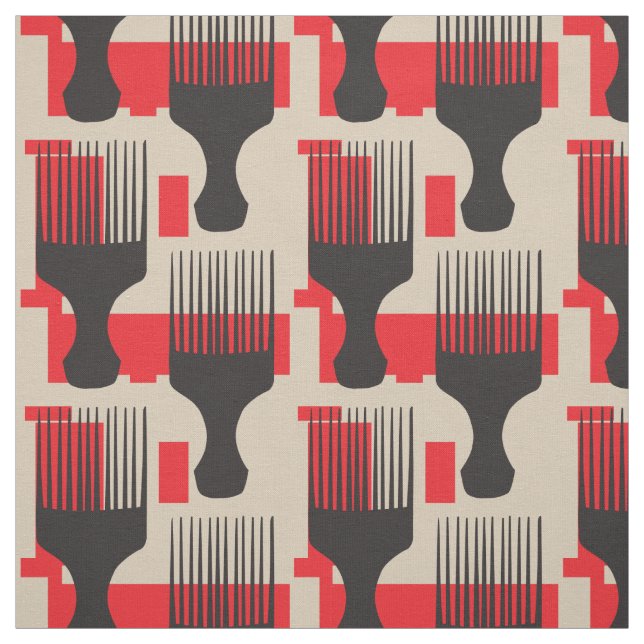 Naturlig hårskönhet för afro- hårkam tyg (Provkarta)