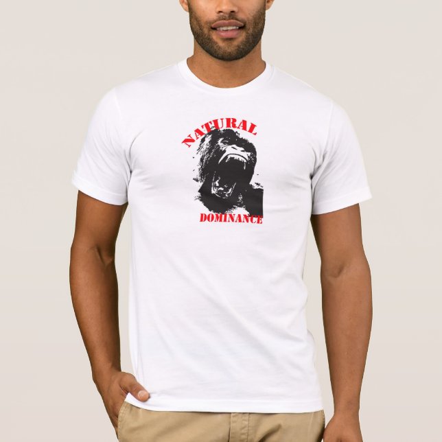 Naturlig herravälde för gorilla t shirt (Framsida)