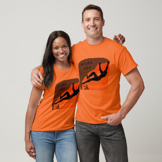 Naturlig hög t-shirt (Unisex)