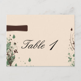 Naturlig i Bordsnumret Bröllop i Elfenbenskusten Vykort