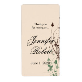 Naturlig i ivorianska bruna Vin-etiketten Fraktsedel