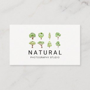 Naturlig   Illustrative Träd Visitkort