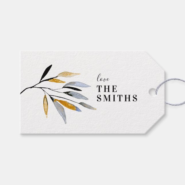 Naturlig Jul-Helgdag-Märkre Presentetikett (Framsidan (Horisontell))