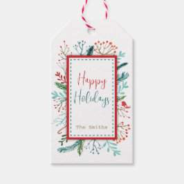 Naturlig juljul presentetikett