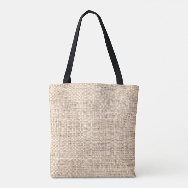 Naturlig jute tygkasse (Baksida)