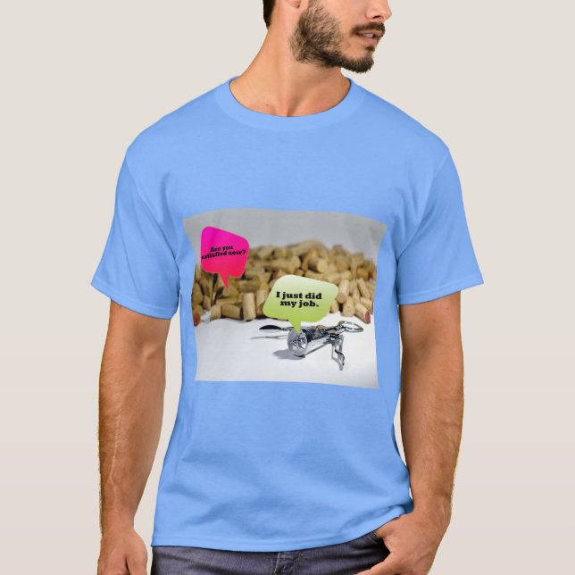 Naturlig Korkstrukturerad Linne T Shirt (Framsida)
