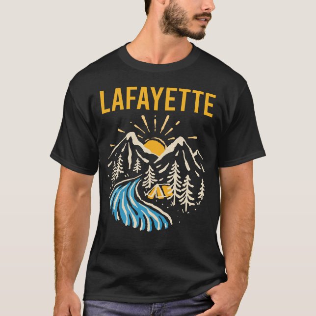 Naturlig landskapslafayette t shirt (Framsida)