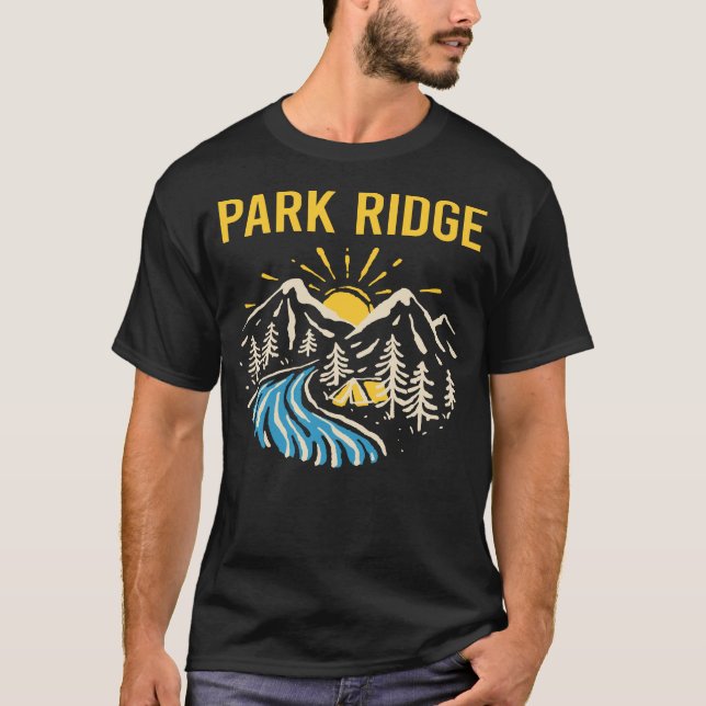 Naturlig landskapsparkens ridge t shirt (Framsida)