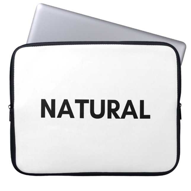 naturlig laptop fodral (Framsidan)