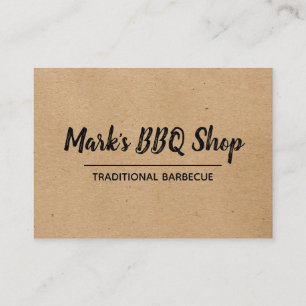 Naturlig Layout BBQ Visitkort