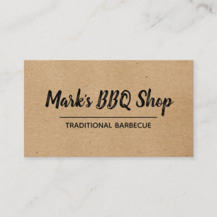 Naturlig Layout BBQ Visitkort