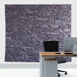 Naturlig lila violett stenslate stensatt vägg