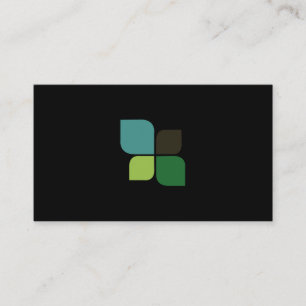 Naturlig Logotyp (svart jet) Visitkort