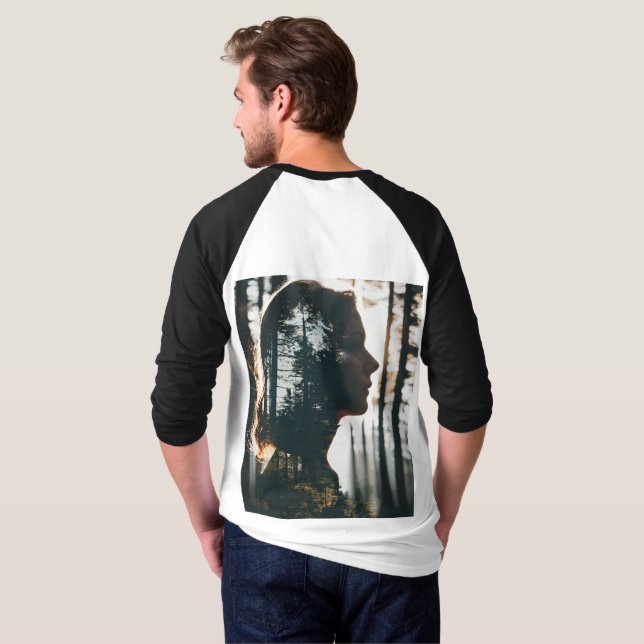 Naturlig Månskensnatt T-Shirt (Hel baksida)