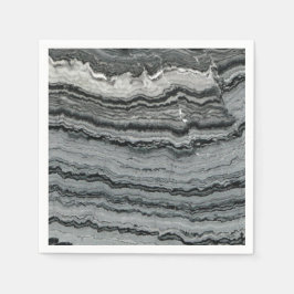 Naturlig marmor, svart, vit agate marmor pappersservett