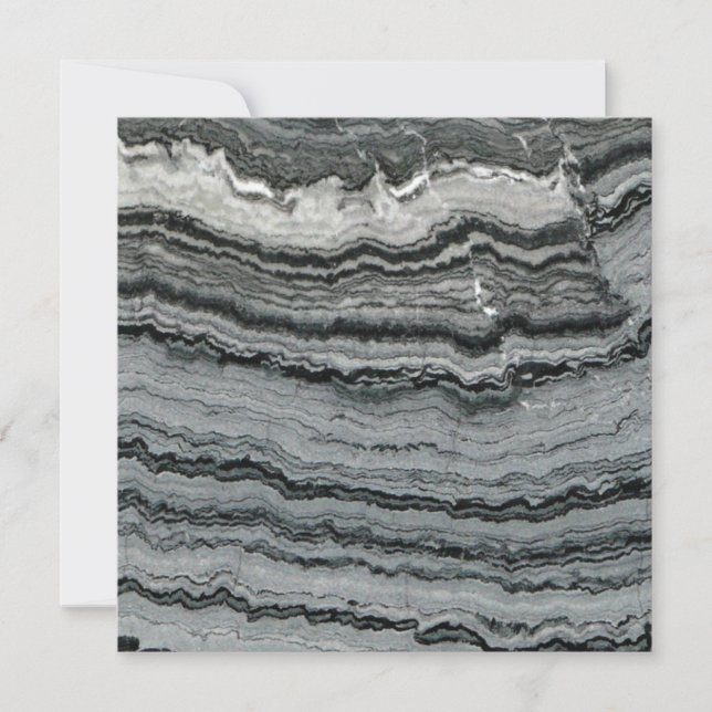 Naturlig marmor, svart vit snöre-agate (Framsida)