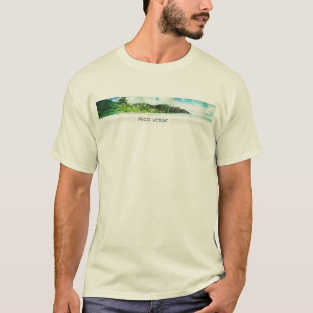 (Naturlig) Mico Verde besättningT-tröja, T Shirt (Framsida)