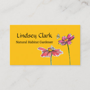 Naturlig naturmiljö Gardener Landskapsdesign Visitkort